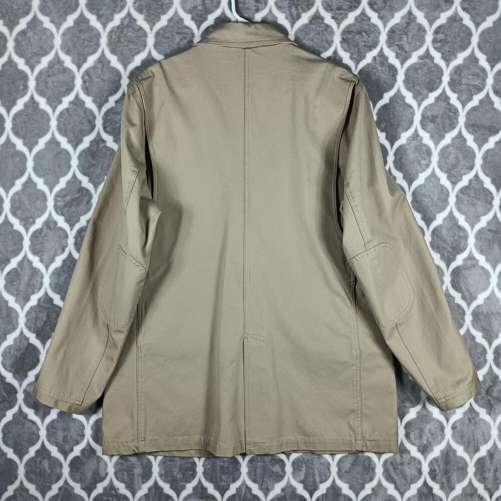 Duluth Trading Co Fire House‎ Presentation Jacket Mens XLT Beige Canvas Blazer - Picture 3 of 11